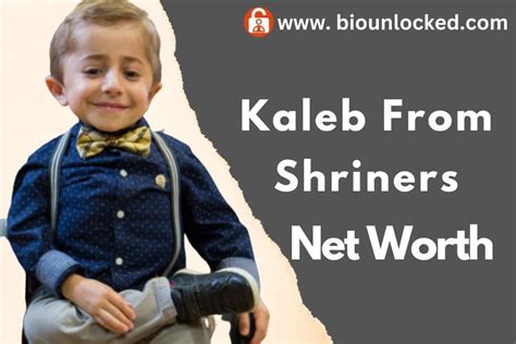 More Meet 10-year-old Kaleb. . Kaleb from shriners net worth